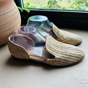 DV Dolce Vita Raffia Mules Woven Slip-On Loafers Size 9